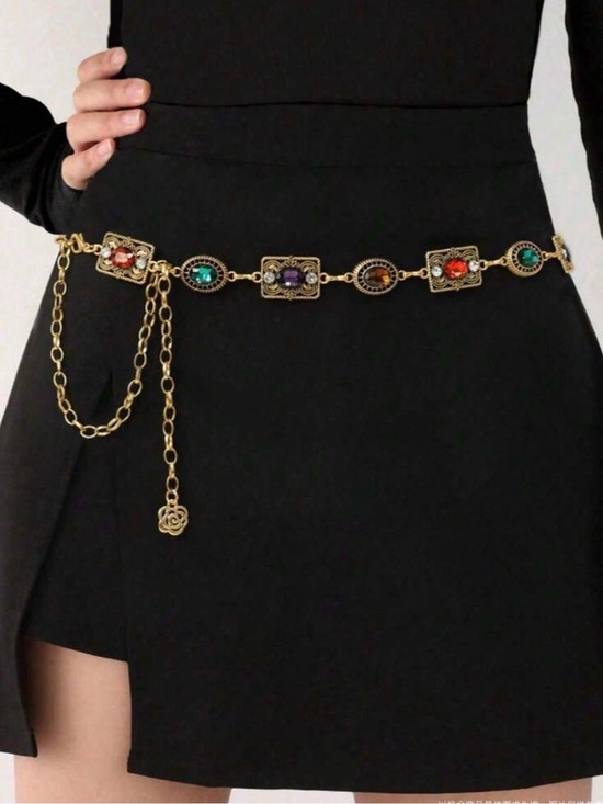 Accessories - 👑👑👑BOGOHO👑👑👑Gold or Silver Multi-Stone Chain Waist Belt - Women Accessories